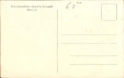 Ak Monastir Tunesien, Frauen am Markt in Tracht