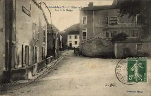 Ak Blénod les Toul Meurthe et Moselle, Rue de la Mairie