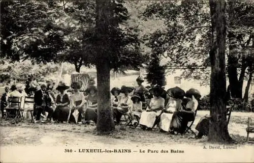 Ak Luxeuil les Bains Haute Saône, Parc des Bains