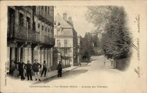 Ak Luxeuil les Bains Haute Saône, Les Grands Hotels, Avenue des Thermes