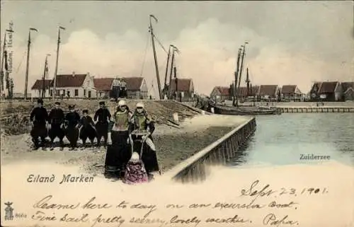 Ak Marken Nordholland Niederlande, Zuiderzee