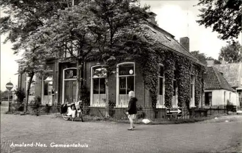 Ak Nes Ameland Fryslân Niederlande, Rathaus