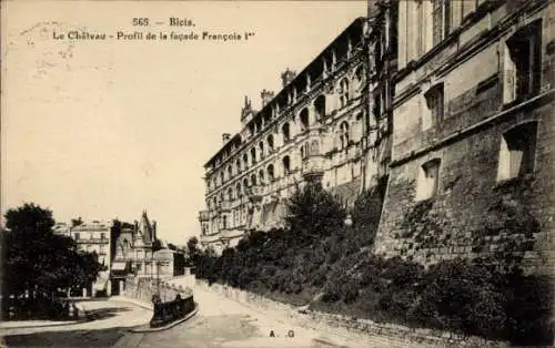 Ak Blois Loir-et-Cher, Le Chateau, Profil de la facade Francois I