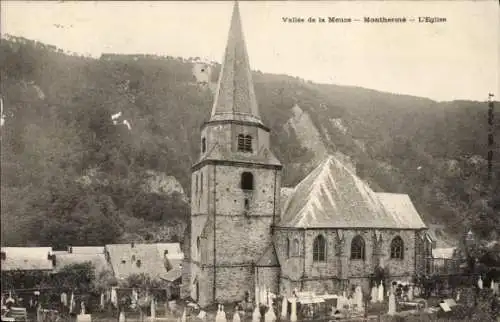 Ak Monthermé Ardennes, Kirche