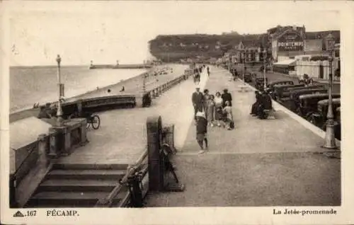 Ak Fécamp Seine Maritime, La Jetee-promenade