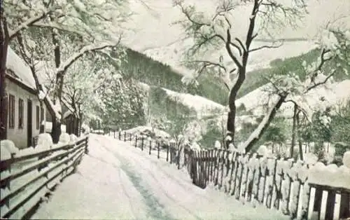 Ak Lilienfeld in Niederösterreich, Traisental, Winter, Wiener Voralpen