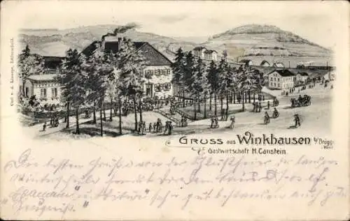 Litho Winkhausen Brügge Lüdenscheid in Westfalen, Gastwirtschaft H. Canstein