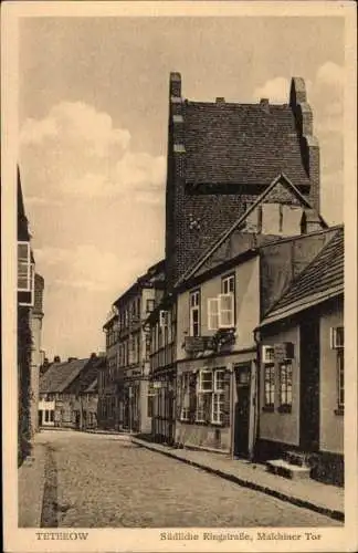 Ak Teterow Mecklenburg Vorpommern, Südliche Ringstraße, Malchiner Tor