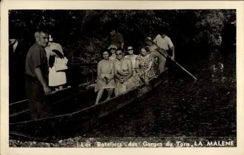 Ak Sainte Enimie Lozère, Gorges du Tarn, Les Bateleiers, La Malene