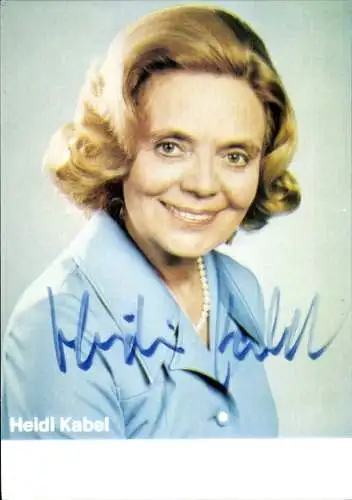 Ak Schauspielerin Heidi Kabel, Portrait, Autogramm