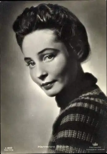 Ak Schauspielerin Hannelore Schroth, Portrait