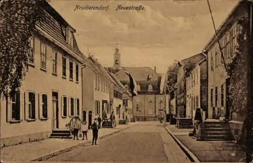 Ak Neudietendorf in Thüringen, Neuestraße