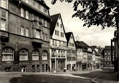 Ak Pößneck in Thüringen, Krautgasse