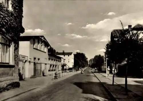 Ak Ostseebad Lubmin Vorpommern, Straßenpartie