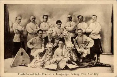 Ak Russisch-ukrainische Konzertgruppe, Tanzgruppe, Leitung Fred Assé Bey