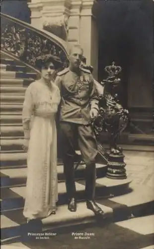 Ak Prinz Iwan von Russland, Prinzessin Helene von Serbien