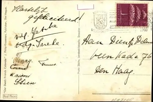 Ak weiße Gänse im Stroh