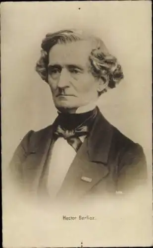 Ak Französischer Komponist Louis Hector Berlioz, Portrait