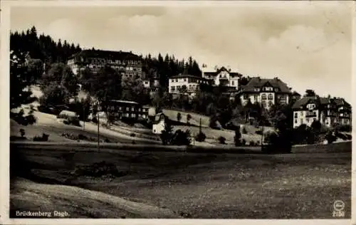 Ak Karpacz Górny Brückenberg Krummhübel Riesengebirge Schlesien, Teilansicht