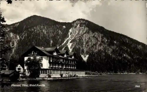 Ak Reutte Tirol Österreich, Plansee, Hotel Forelle