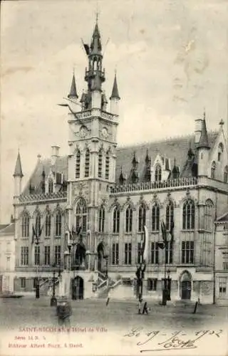 Ak Saint Nicolas Wallonien Lüttich, Rathaus