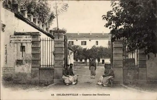 Ak Orleansville Ech Cheliff Algerien, Caserne des Tirailleurs