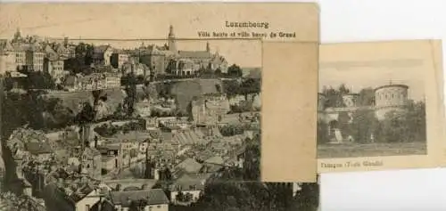 Leporello Ak Luxembourg Luxemburg, Oberstadt, Thünges, Trois Glands