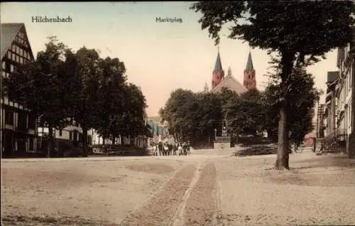 Ak Hilchenbach in Westfalen, Marktplatz