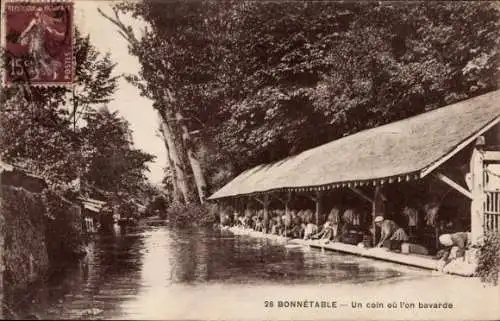 Ak Bonnétable Sarthe, Un coin ou l'on bavarde