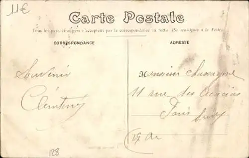 Ak Coulaines Sarthe, Centre de la rue principal