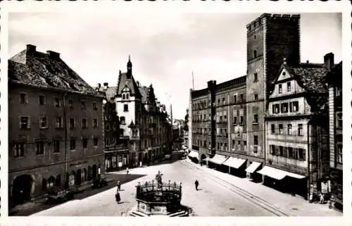 Ak Regensburg an der Donau Oberpfalz, Haidplatz, Geschäfte