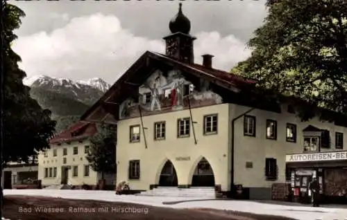 Ak Bad Wiessee in Oberbayern, Rathaus, Hirschberg