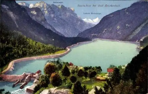 Ak Bad Reichenhall in Oberbayern, Saalachsee, Reiteralpe