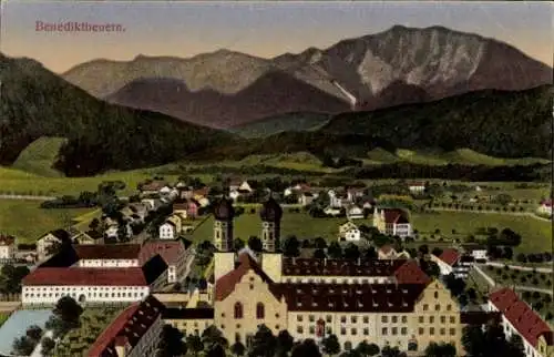 Ak Benediktbeuern in Oberbayern, Panorama