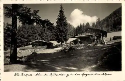 Ak Ruhpolding in Oberbayern, Raffner-Alm am Unterberg