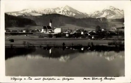 Ak Waging am See in Oberbayern, Panorama, Hochfelln, Hochgern