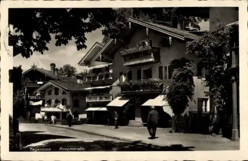 Ak Tegernsee in Oberbayern, Rosenstraße