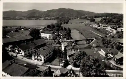 Ak Gmund am Tegernsee Oberbayern, Vogelperspektive