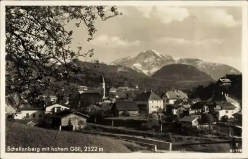 Ak Marktschellenberg Oberbayern, Totalansicht mit dem hohen Göll