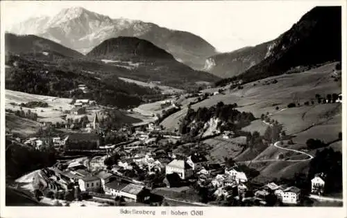 Ak Marktschellenberg Markt Schellenberg in Oberbayern, Panorama, hoher Göll