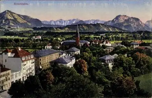 Ak Rosenheim Oberbayern, Panorama