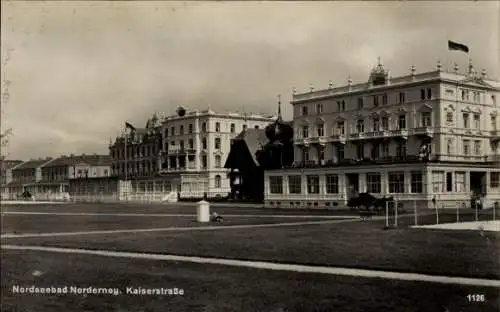 Ak Nordseebad Norderney Ostfriesland, Kaiserstraße