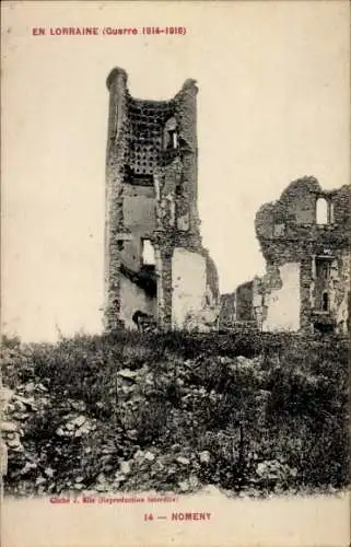 Ak Nomeny Meurthe et Moselle, Ruine