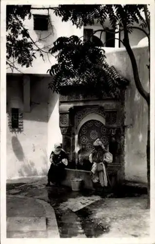 Ak Casablanca Marokko, Une jolie fontaine a la nouvelle Medina