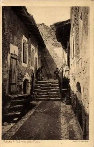 Ak Blénod-lès-Toul Lothringen Meurthe et Moselle, Ruelle, Gasse