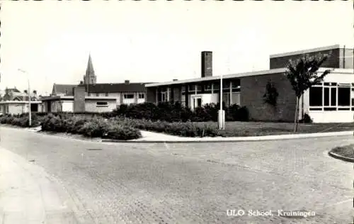 Ak Kruiningen Zeeland, ULO-Schule