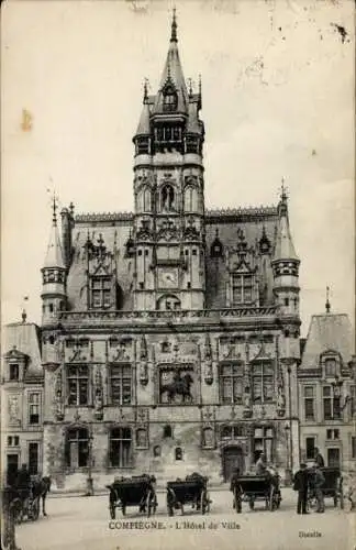 Ak Compiègne Oise, l'Hotel de Ville