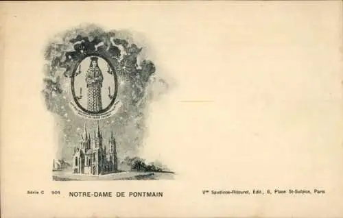 Ak Pontmain Mayenne, Notre Dame de Pontmain