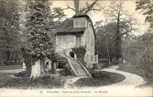 Ak Versailles Yvelines, Parc du Petit Trianon, Le Moulin