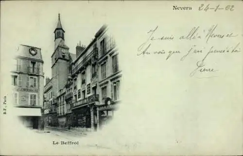 Ak Nevers Nièvre, Le Beffroi